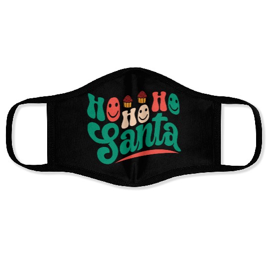 Ho Ho Ho Santa Face Masks