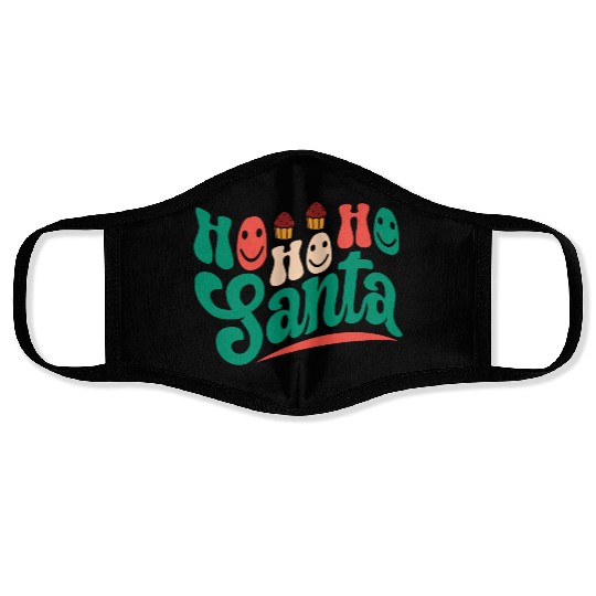 Ho Ho Ho Santa Face Masks