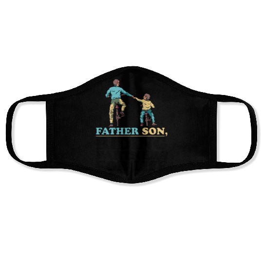 Father Son, Riding Partners For Life 2 Face Masks