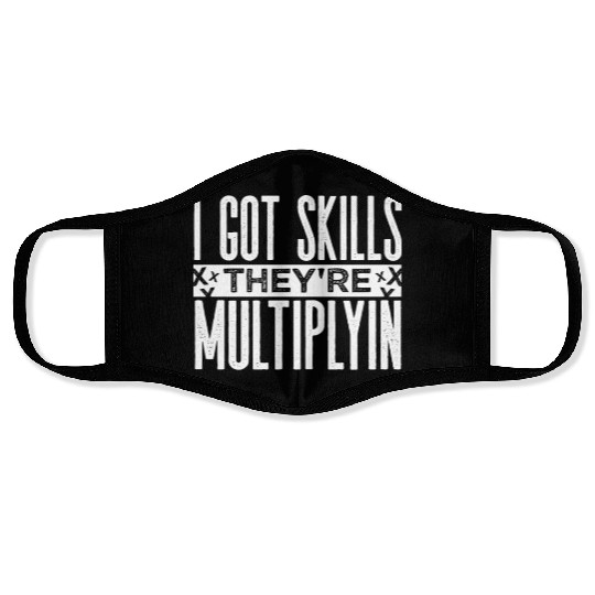 Math Teacher Face Masks