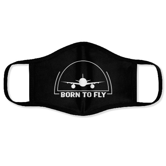 Pilot Face Masks, Born To Fly Traffic Controller