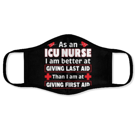 Funny ICU Nurse Face Masks