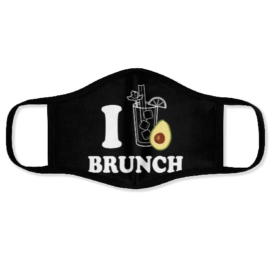 i love avocado brunch Face Masks