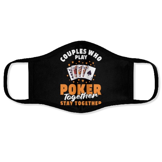 Poker Couple Face Masks