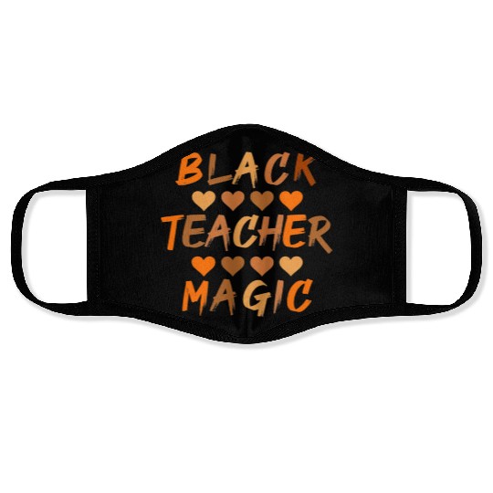 Black History Month Black Teacher Magic African Face Masks