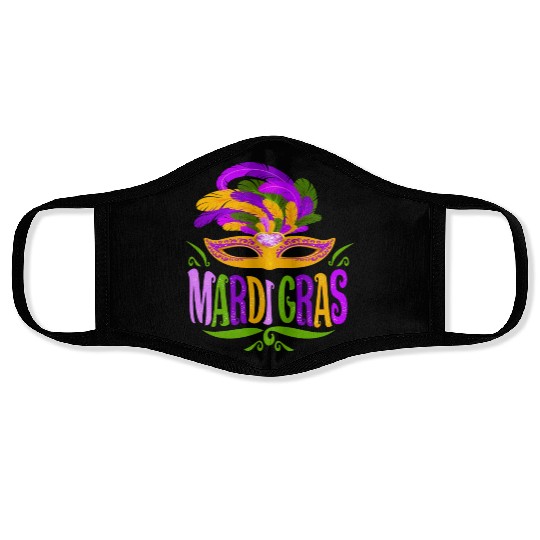 Mardi Gras Fun Mardi Gras Party 2023 Face Masks