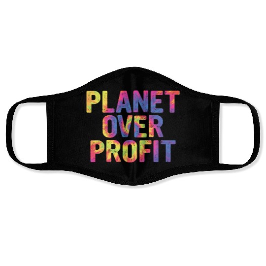 Planet Over Profit Face Masks