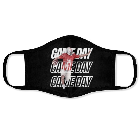 Game Day Football Life , Football Mom Sports Face Masks