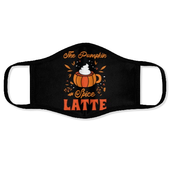Pumpkin Spice Latte Halloween Coffee Lover Tarot Face Masks