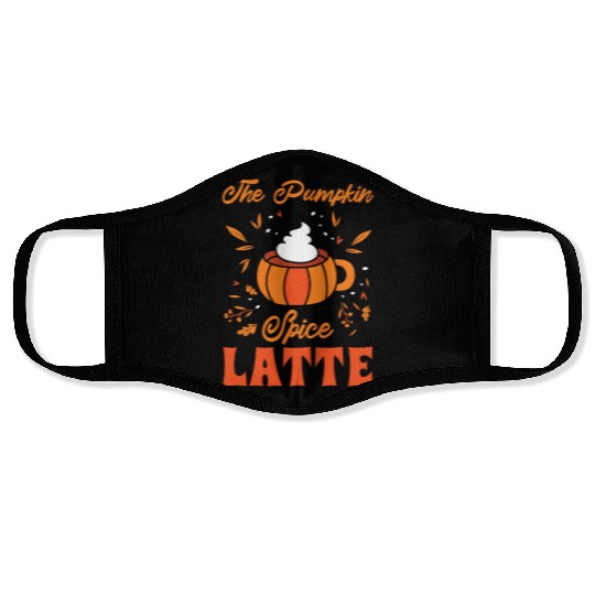 Pumpkin Spice Latte Halloween Coffee Lover Tarot Face Masks