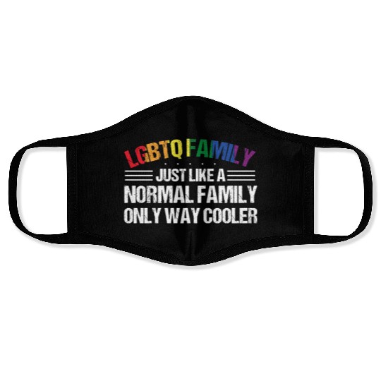 LGBTQ Family Gay Pride Month Rainbow Face Masks