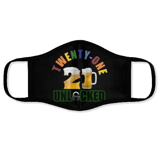 21 yo bday boy 1 Face Masks