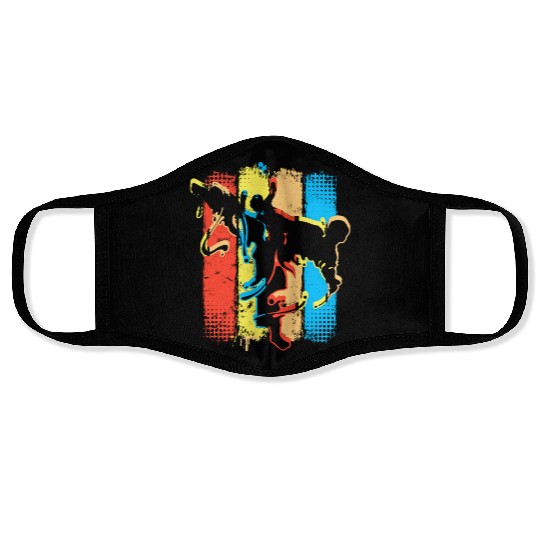 Retro Karate - Kickboxer - Fight Club Martial Arts Face Masks