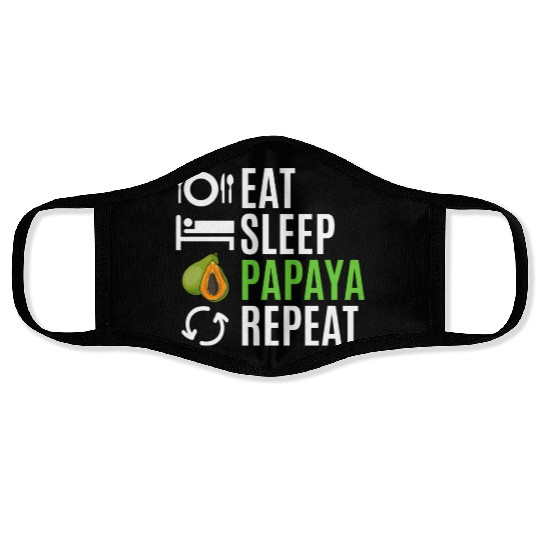 Eat Sleep Papaya Repeat Face Masks