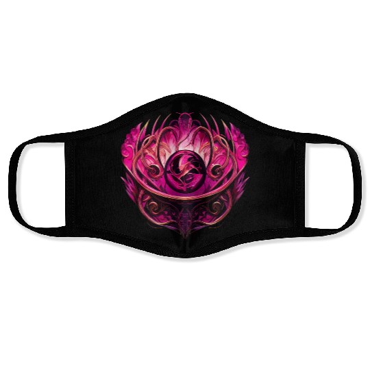 Purple Wings Face Masks