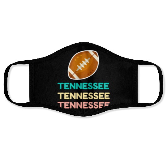 Tennessee Game Day , Retro Tennessee Face Masks.