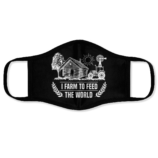 Farmer Farmer Tractor Tractor Farm Face Masks