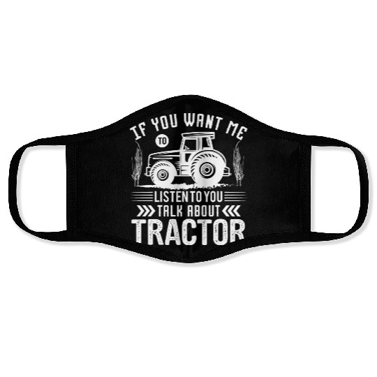 Farmer Farmer Tractor Tractor Farm Face Masks