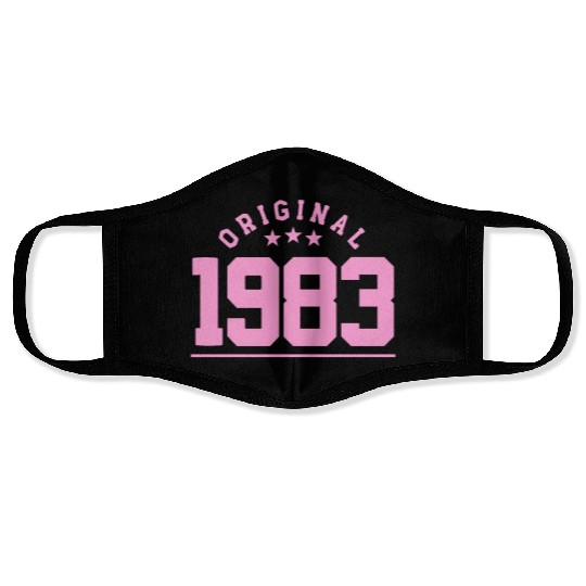 40 Years Vintage 1983 Retro 40th Birthday Face Masks