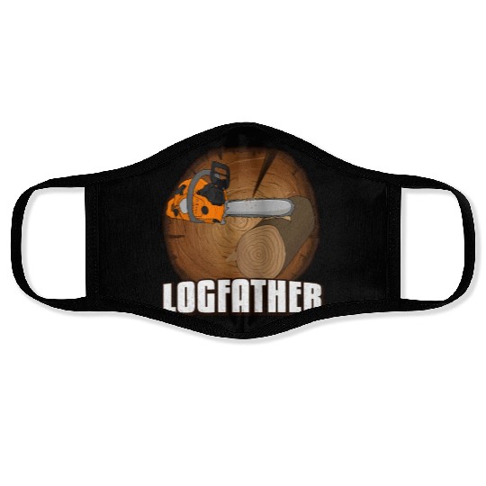 chainsaw Logfather Lumberjack Face Masks