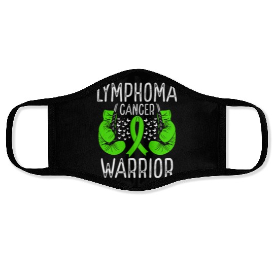 Lymphoma Cancer Warrior Awareness Ribbon Gloves Face Masks