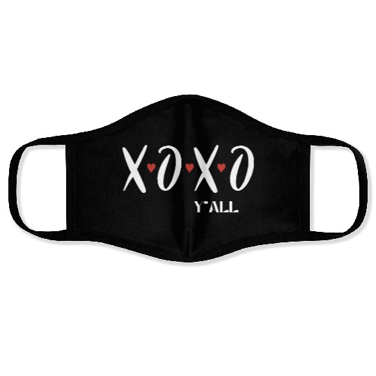 xoxo I love you Valentine's day Face Masks