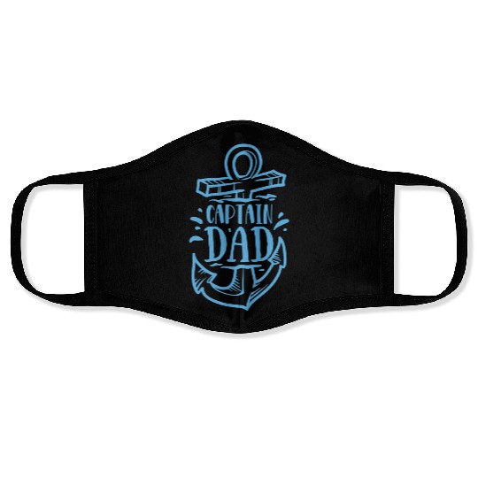Fishing - Captain Dad Face Masks