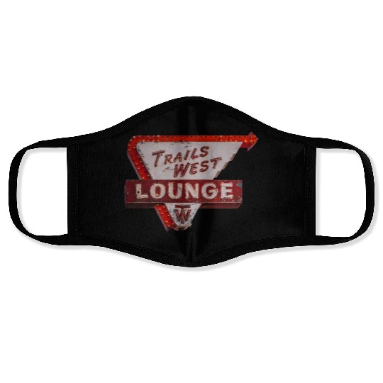Trails West Lounge Route 66 Tucumcari New Mexico Face Masks