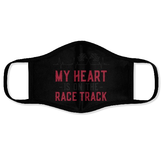 Drag Racing Race Car Girlfriend Face Masks