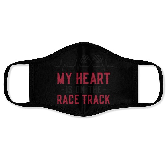 Drag Racing Race Car Girlfriend Face Masks
