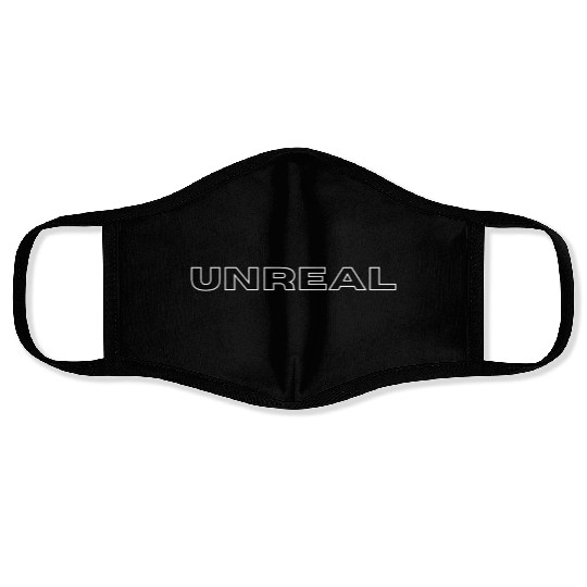 UNREAL (Black Design) Face Masks