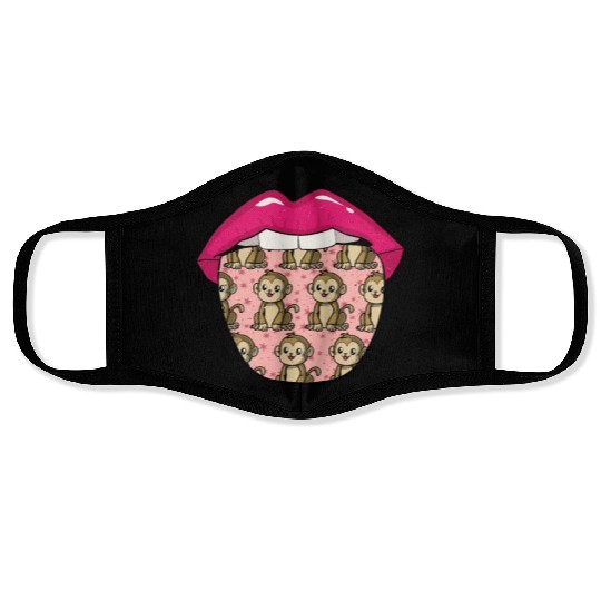 Monkey Lips Face Masks