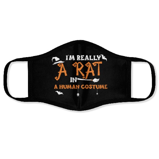 I'm Really A Rat In A Human Costume Face Masks