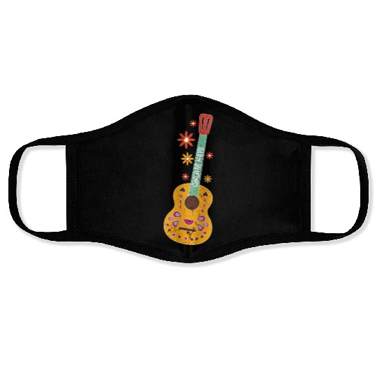 Cinco de Mayo Cute Guitar Music Guitarist Aestheti Face Masks