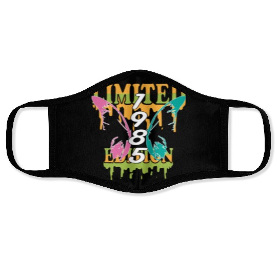 1985 Born Limited Edition Butterfly Gift Face Masks