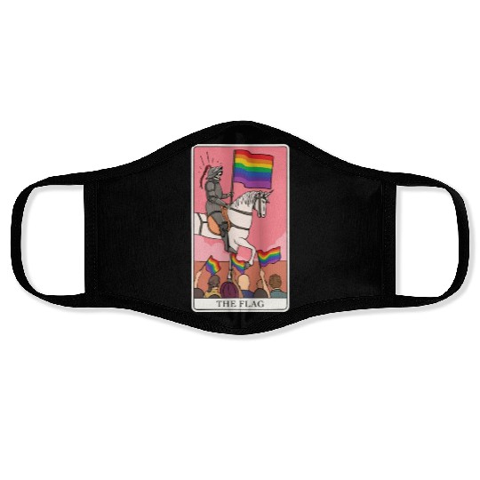 LGBTQ FLAG Tarot Card Finger for a Tarot Reader Face Masks