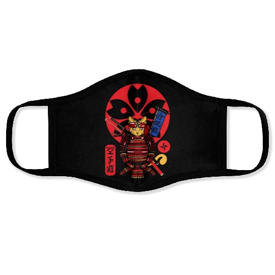Samurai Cat Face Masks