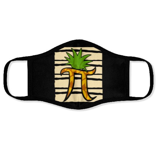 Pineapple Pi Math Teacher Mathematician Pi Day Face Masks