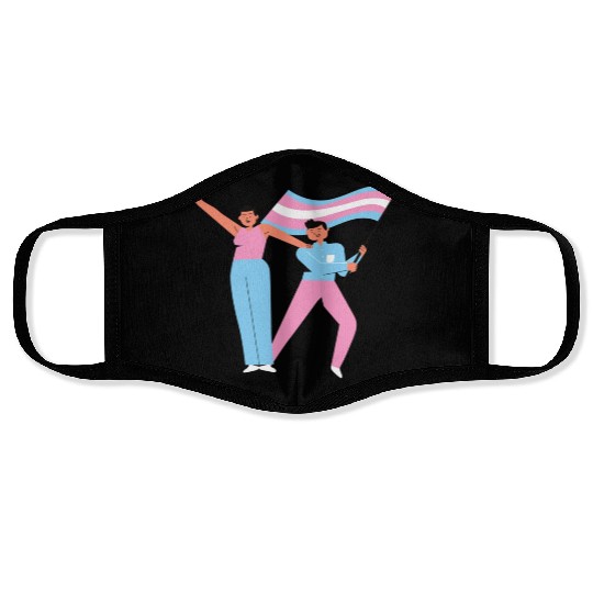 lesbian lgbtq pride valentine day 2023 valentines Face Masks