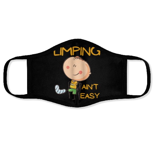 Limping Ain't Easy Physical Therapy Face Masks