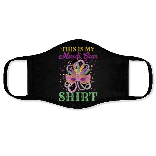 Mardi Gras - This Is My Mardi Gras Face Masks
