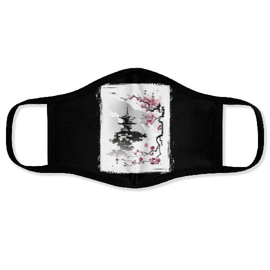 Cherry Blossom Jiin Japan Nature Face Masks