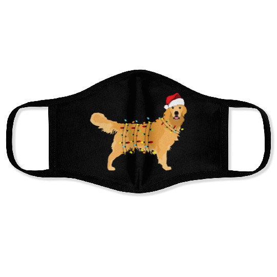 Christmas Golden Retriever Happy New Year Gift For Face Masks