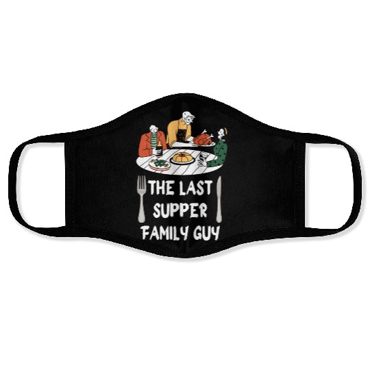 the last supper family guy Face Masks