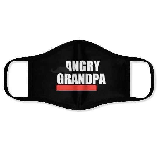 ANGRY GRANDPA Face Masks