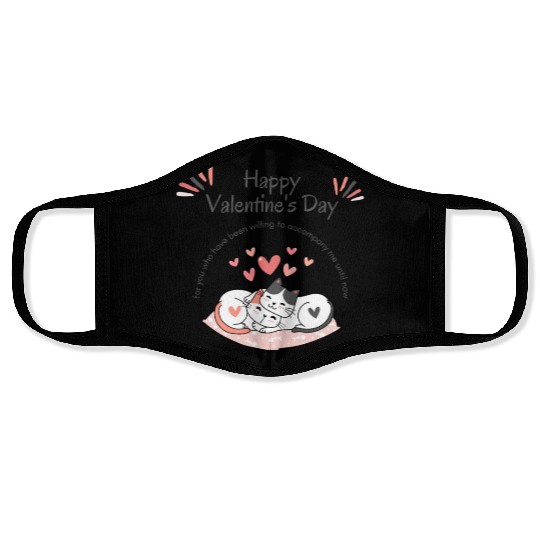 Happy Valentine's Day Face Masks
