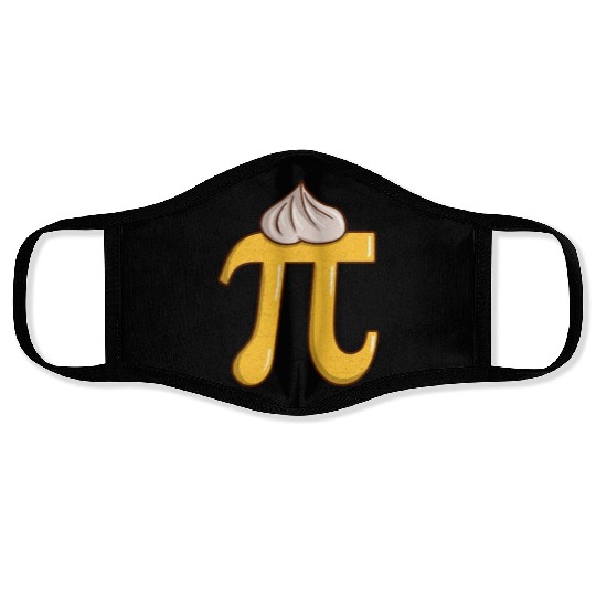 Lemon Meringue Pi - Funny Pi Day Math Teacher Face Masks