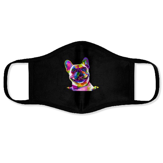 My dog is my valentine Face Masks