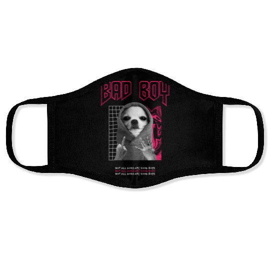 Bad Boy Dog Streetwear Face Masks
