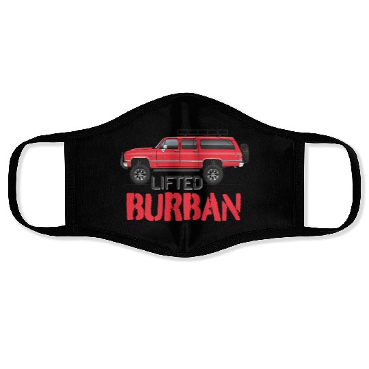 burban Cardinal Red Face Masks